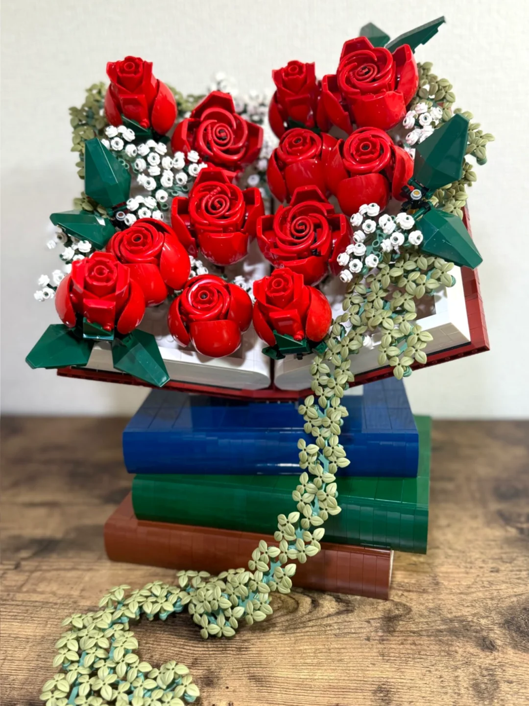 比花瓶好看100倍，乐高玫瑰花还能这样摆！