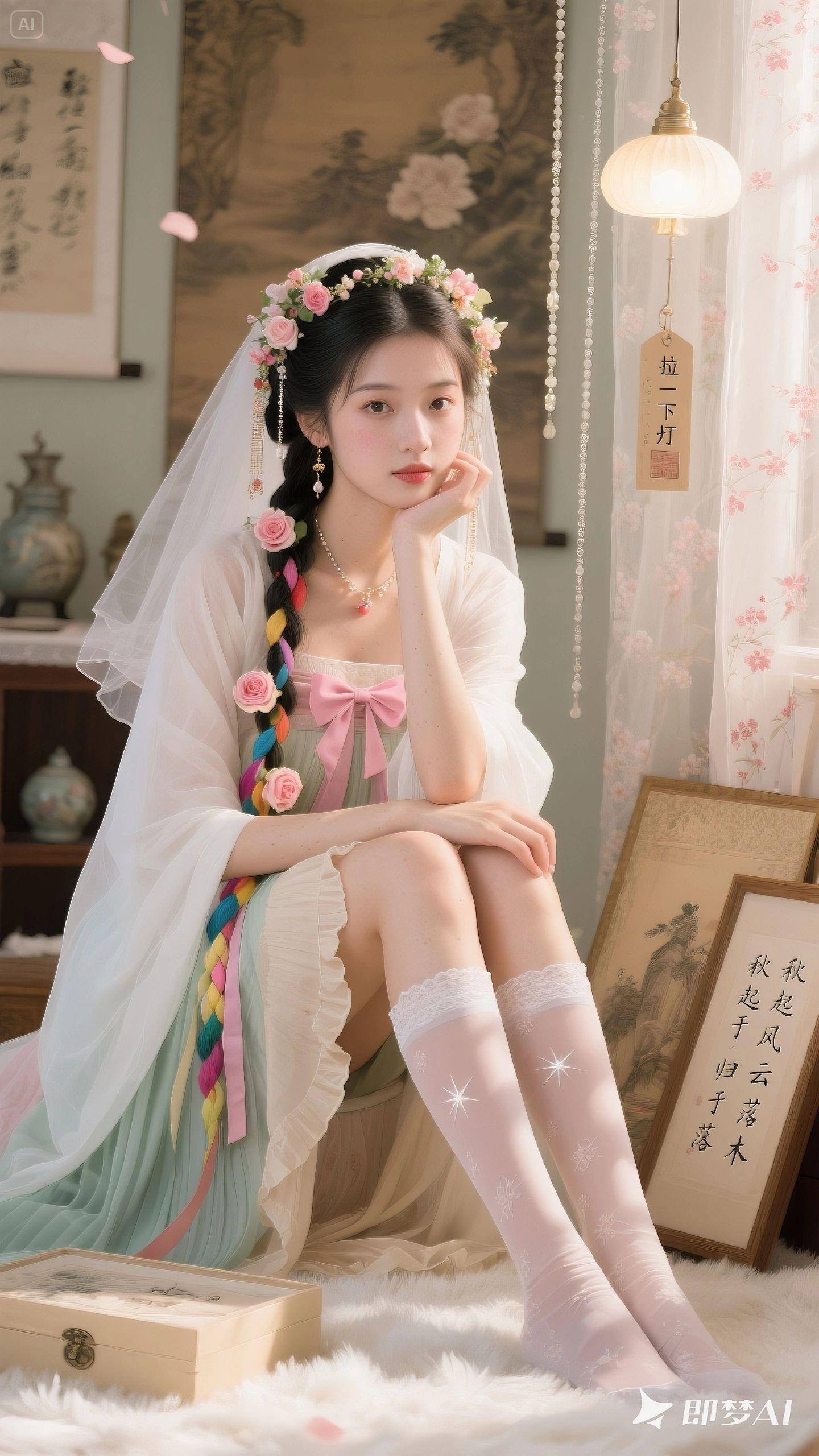 是谁还没拍过汉服赏花 汉服山与正 古风系列 春天穿汉服去赏花呀 清冷风汉服推荐