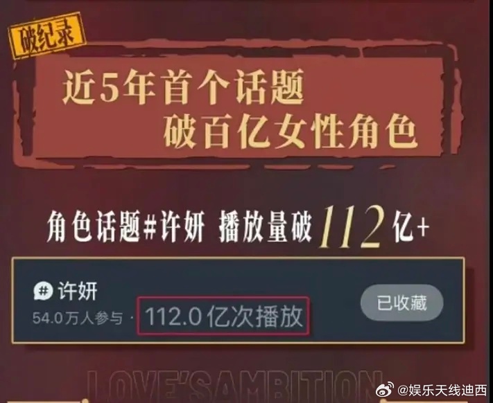 又给许我耀眼发战报啦！方方面面的top1打破各项纪录🎉原来许妍的抖话题是近五年