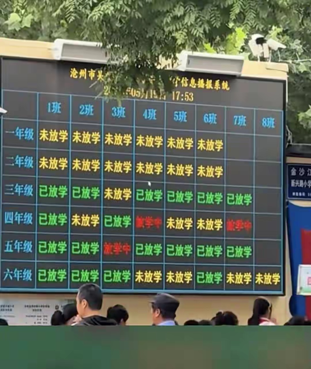 【河北一小学LED屏火了！网友喊话全国推广，供应商：2000多名学生放学只需十几