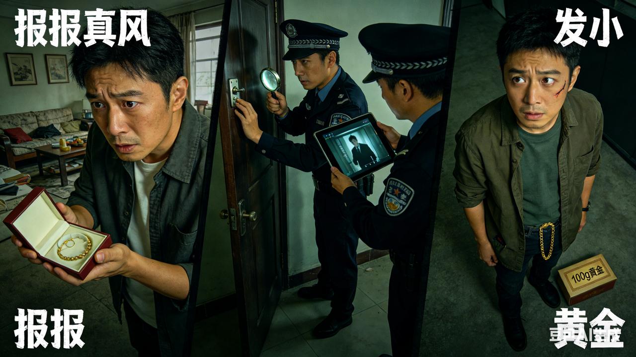 100克黄金被盗！陪报案的发小竟是真凶 近日，辽宁锦州凌南派出所接到一起蹊跷的盗