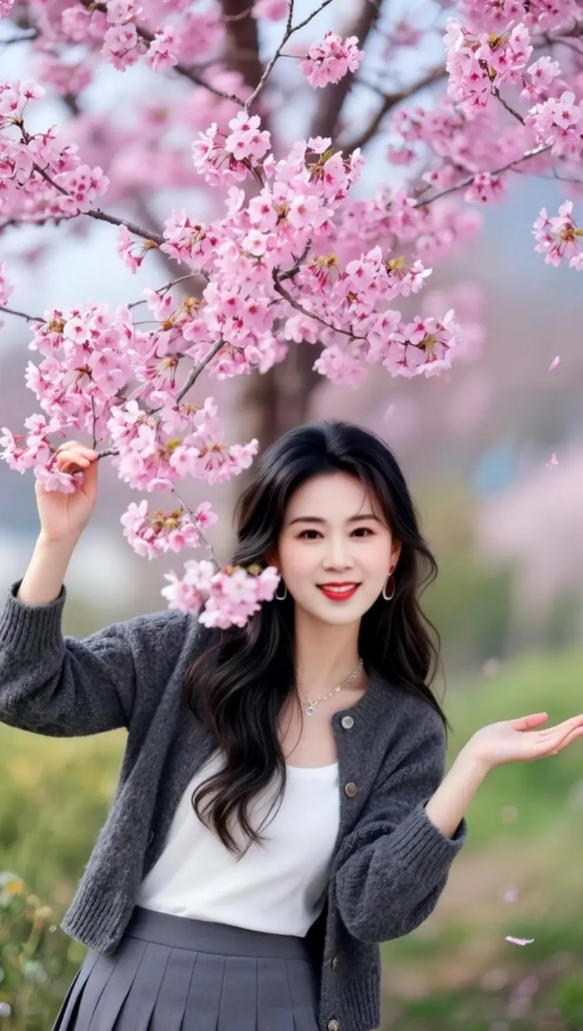 AI樱花日系照 随变ai随便玩