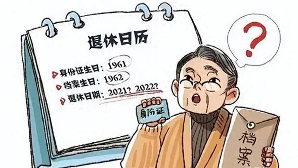 档案年龄和身份证年龄不符，退休时以哪个为准？

最近单位核准大家的档案年龄（主要