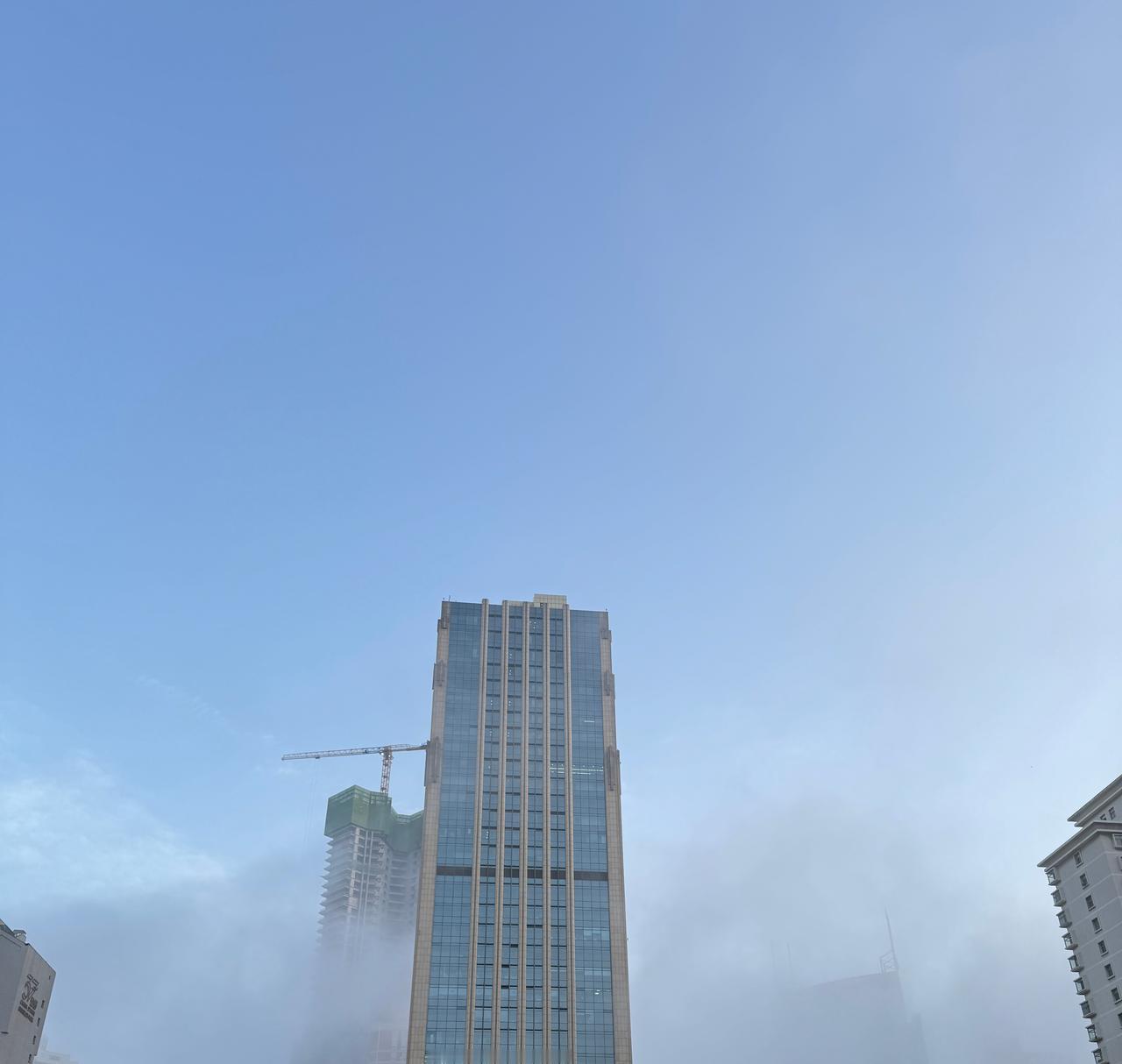 青岛[超话]  今天的平流雾有点意思 ​​​