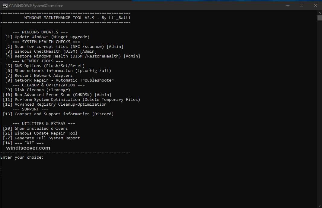 Windows-Maintenance-Tool 是一款集多种诊断工具为一体的 