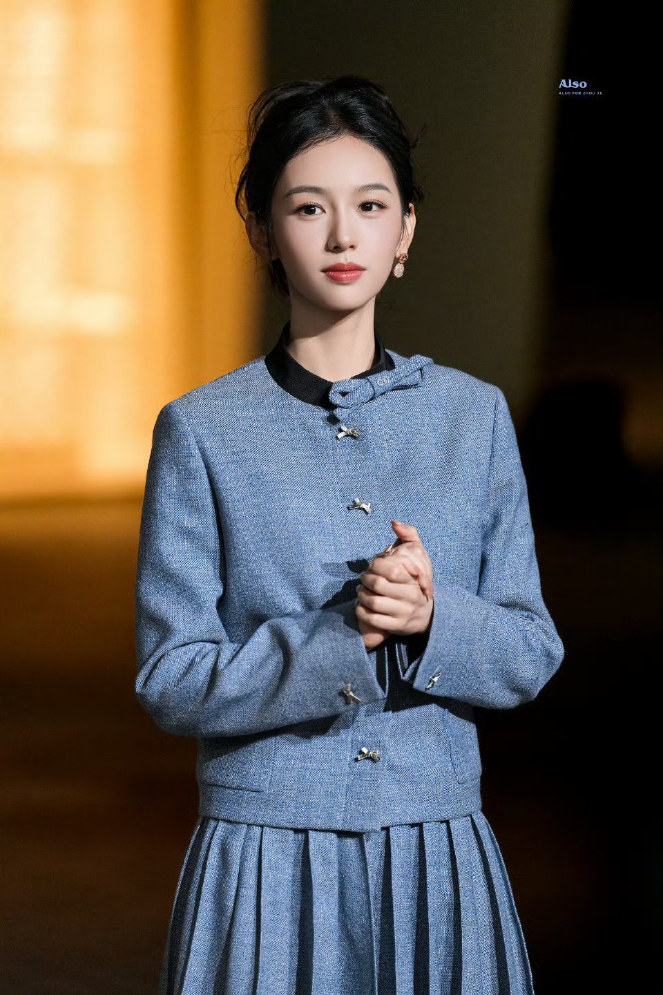 周也迪奥品牌活动上班路透，豪门大小姐！！ 