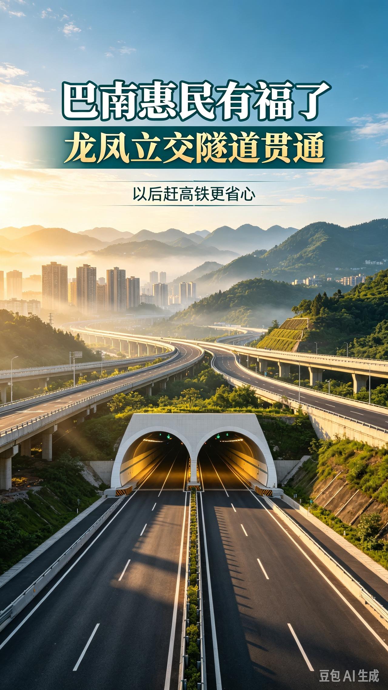 巴南惠民有福了！重庆东站龙凤立交隧道贯通，以后赶高铁不再绕路
 
我今天看到一个