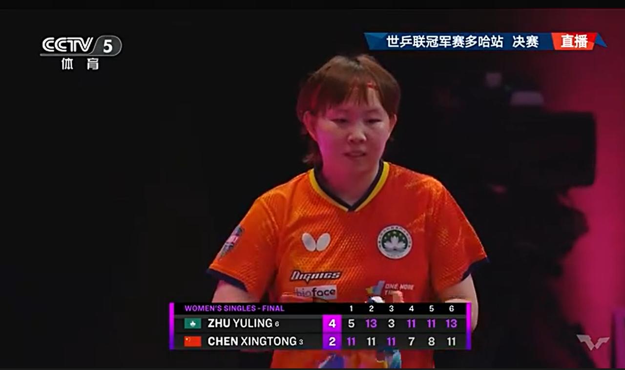 虽然觉得幸同没能夺冠很可惜，但看到朱雨玲和陈振江师徒首次合作便收获冠军，也很替她