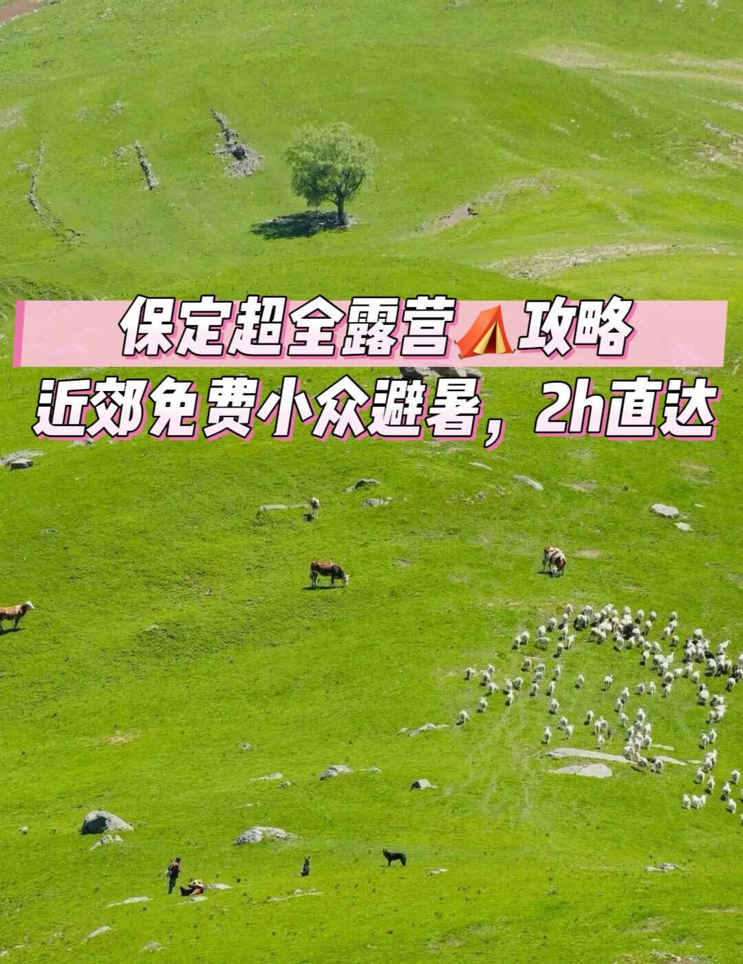 保定超全露营攻略｜近郊免费+小众避暑
保定超全露营攻略｜近郊免费小众避暑，2h直