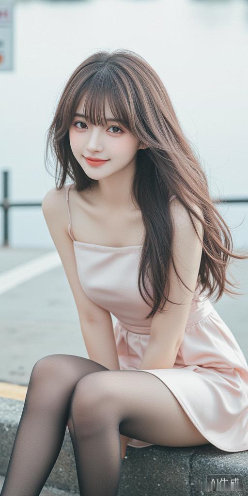 甜美少女风，粉色连衣裙搭配黑色丝袜，清新可爱！💕👗👠有什么舒服好看的女生穿