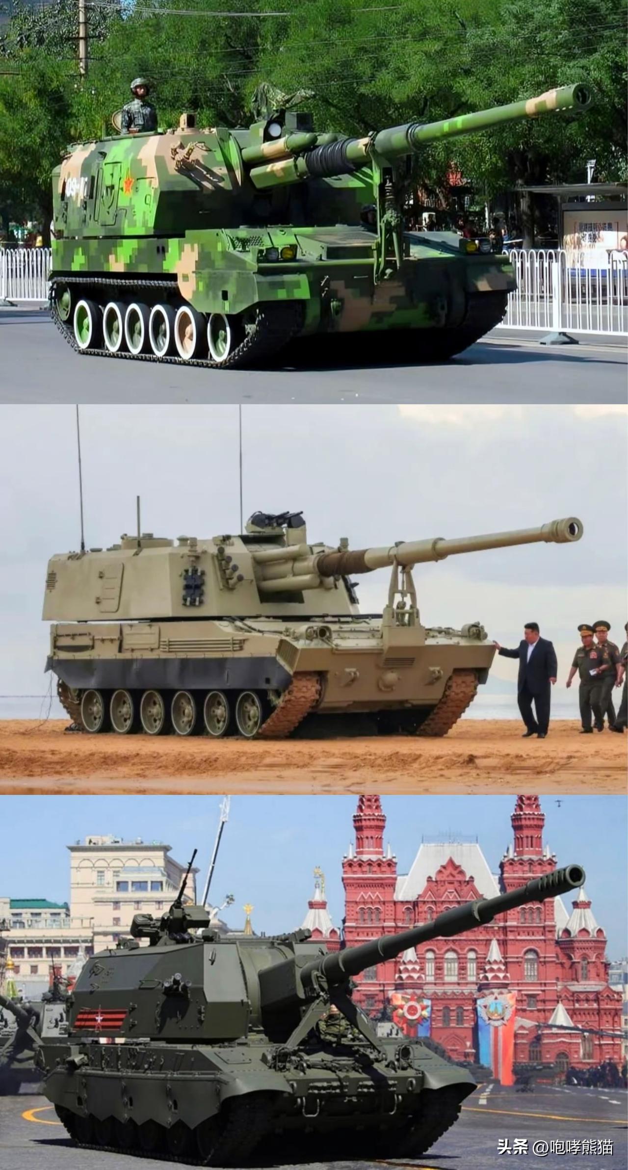 朝鲜155毫米自行榴弹炮对比中俄有何区别？
朝鲜主体107式（M2018）155