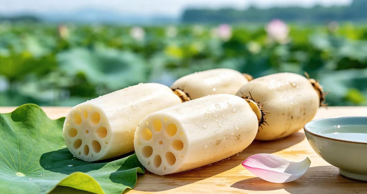 夏日鲜藕，脆嫩清甜
 
盛夏正是吃鲜藕的好时候，刚从塘里挖出的新藕，带着荷塘淤泥