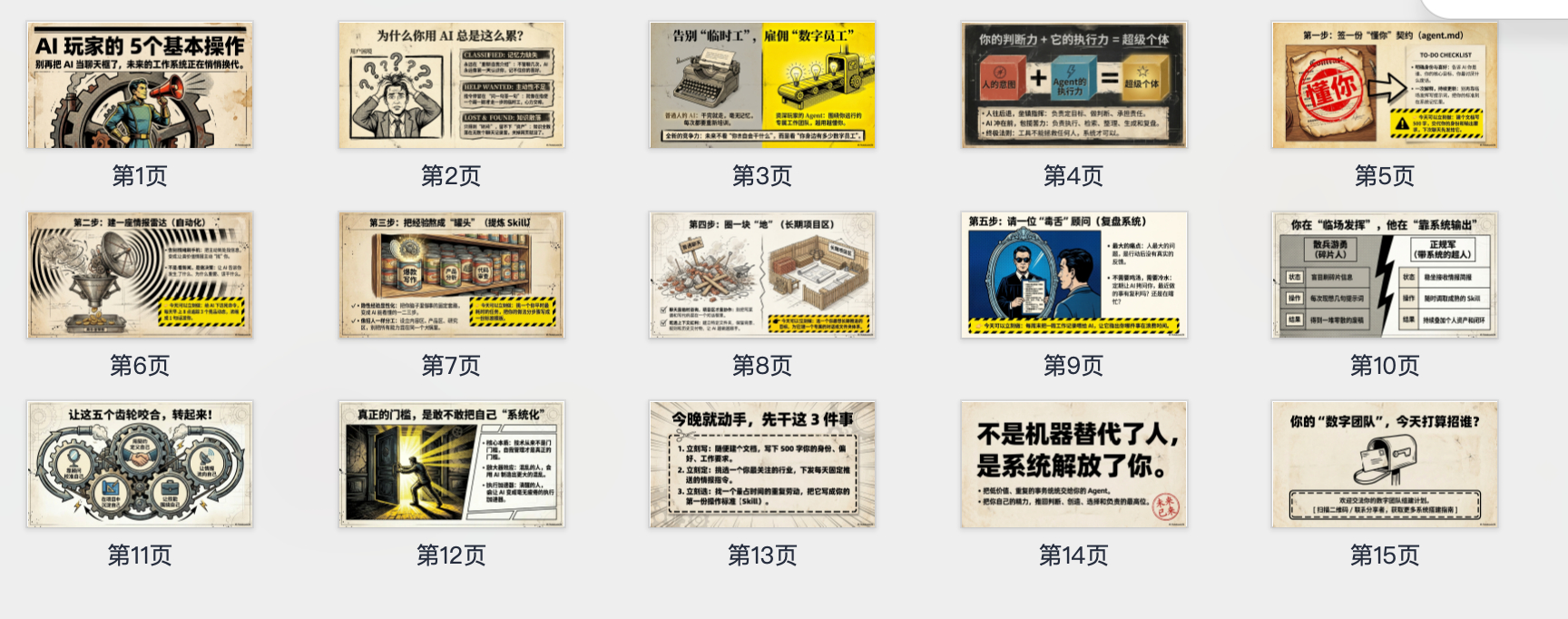 用Codex做了几十个实践后，总结了玩好agent的5个基本操作，包括agent