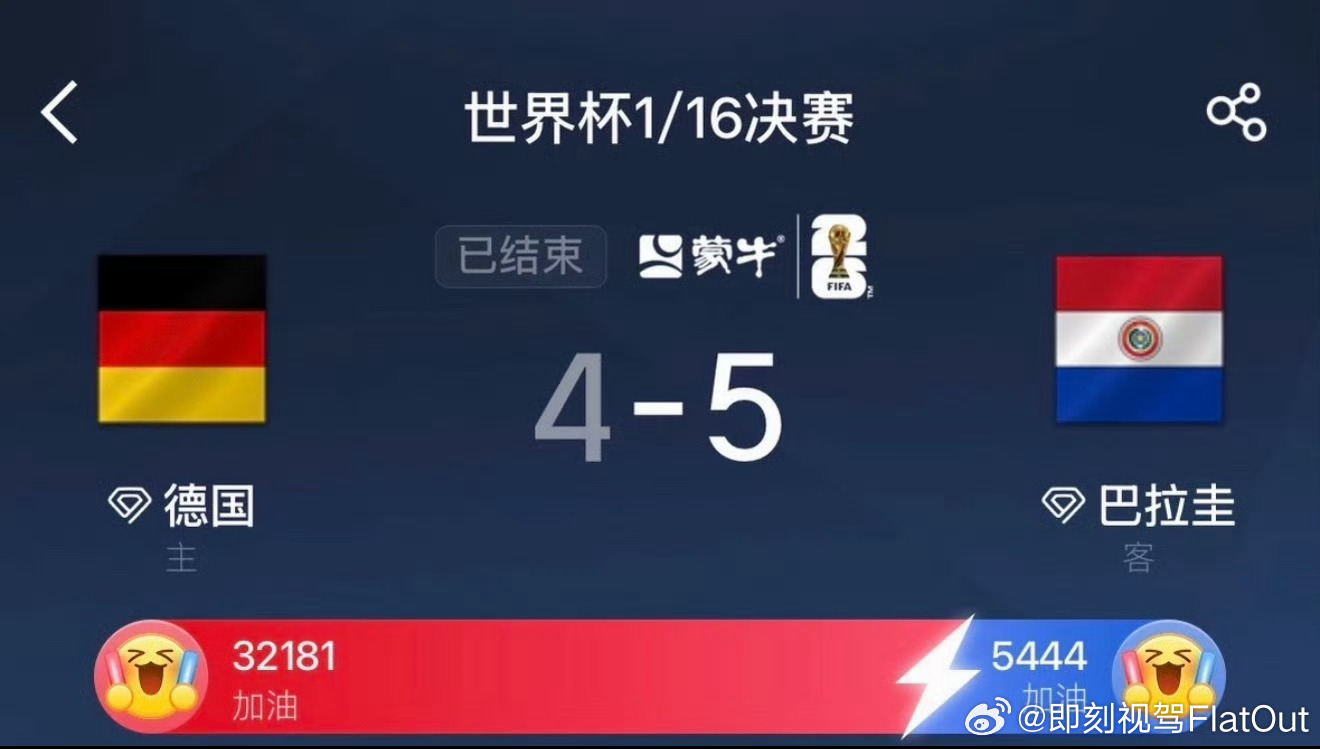 德国淘汰这个冷爆得也太大了德国就这么回家了没想到输在点球水平上