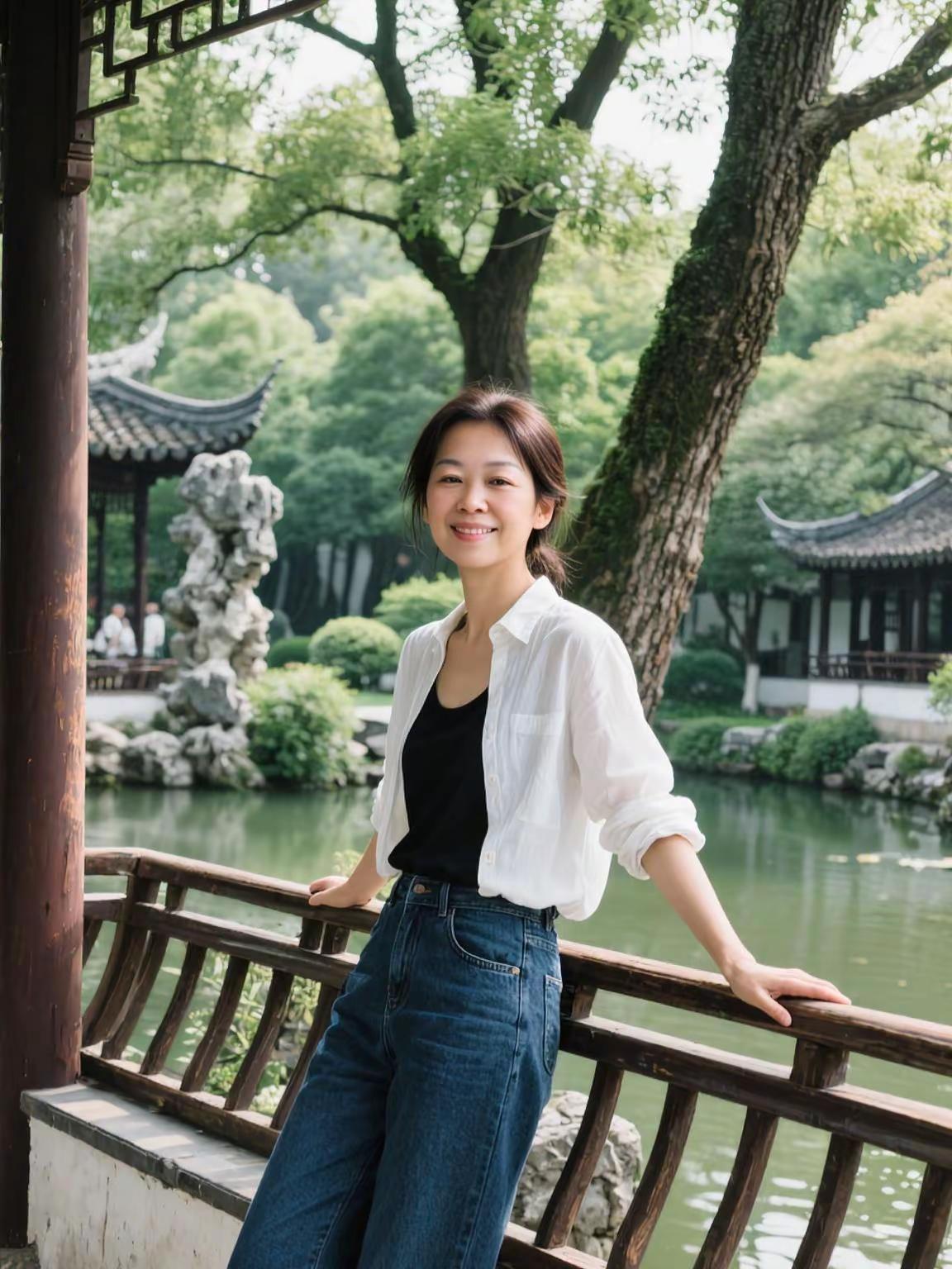这里风景美不美。AI森系清新旅拍写真