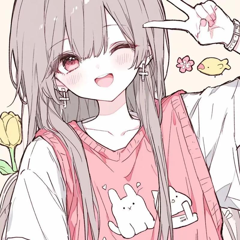 𝙒𝙚𝘾𝙝𝙖𝙩｜呆萌女生头像 