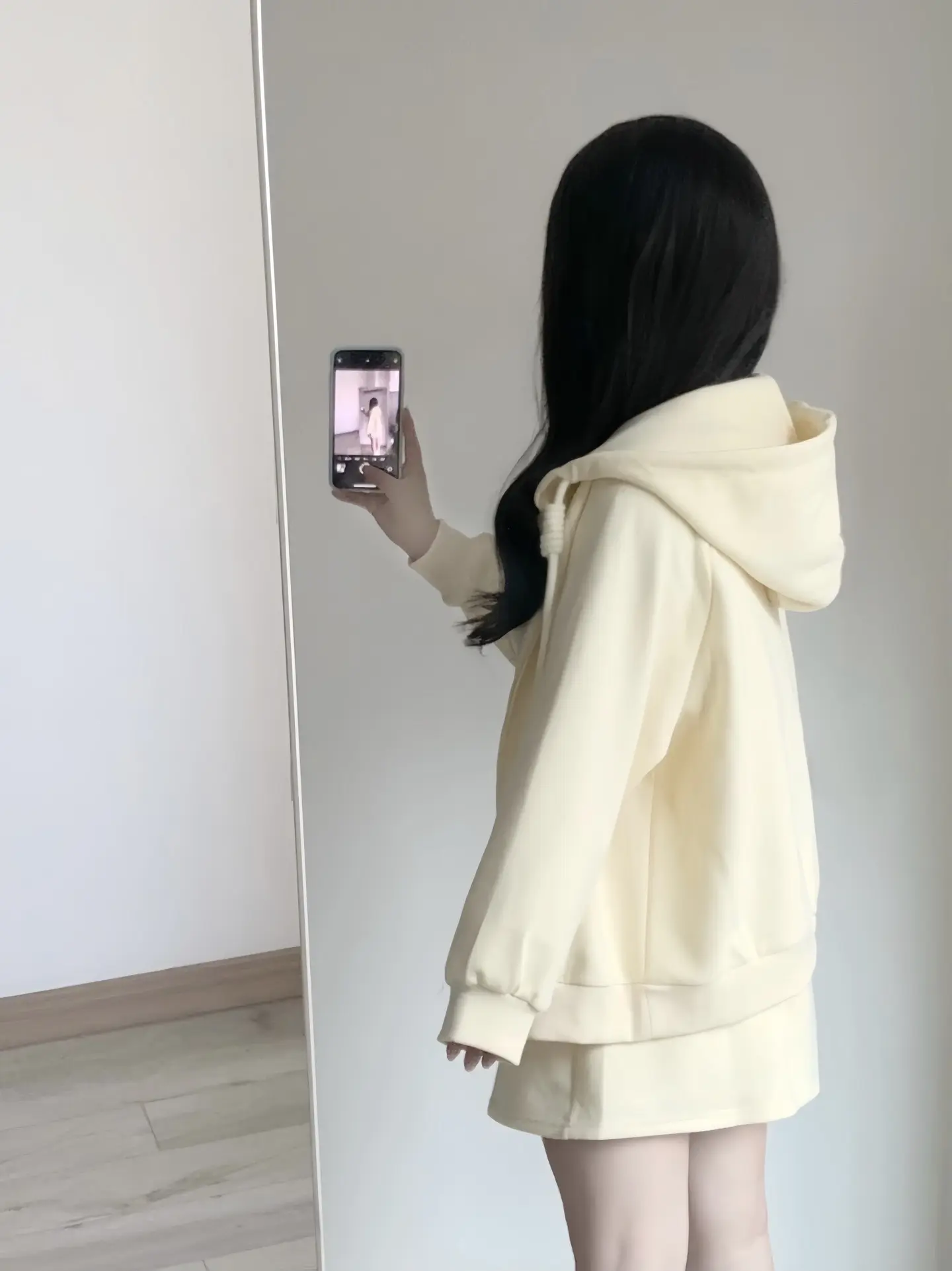 奶呼呼的卫衣套装～