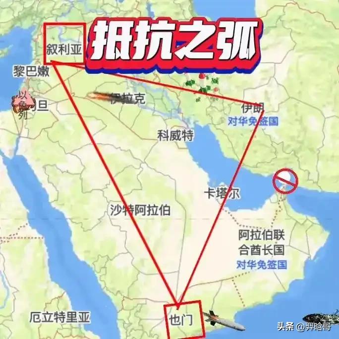 伊朗、伊拉克什叶派武装、黎巴嫩真主党武装、也门胡塞武装。这些由苏莱曼尼缔造的抵抗