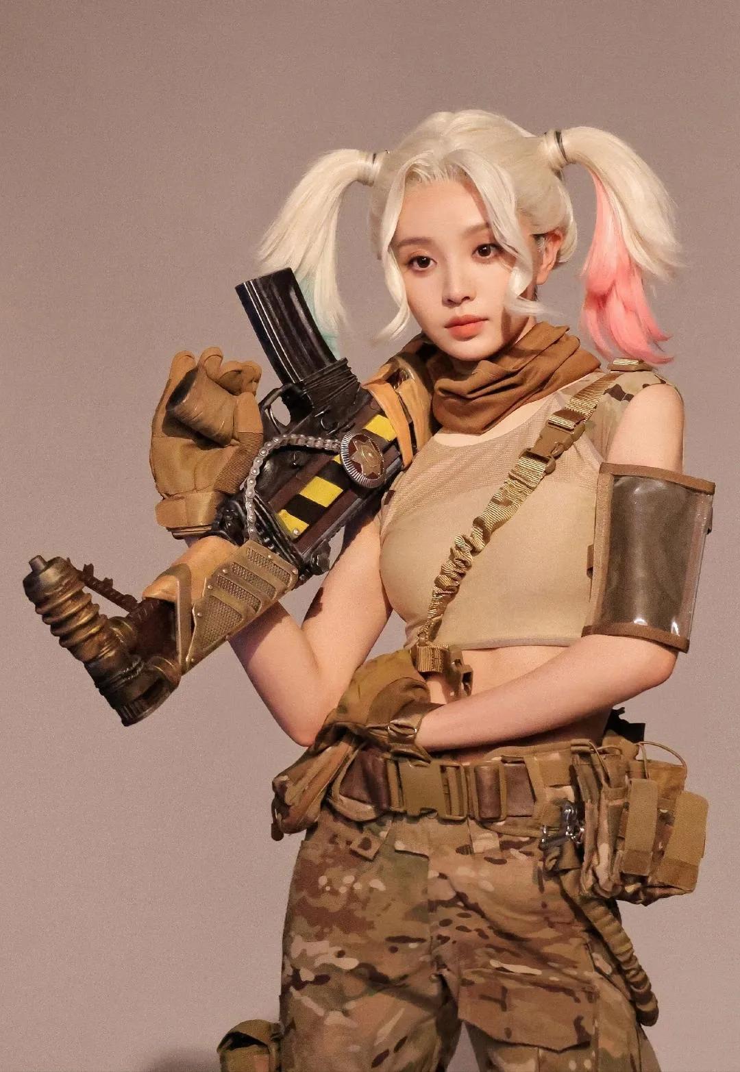 田曦薇这波cos好惊艳，颜值爆表的甜酷美少女，出击！