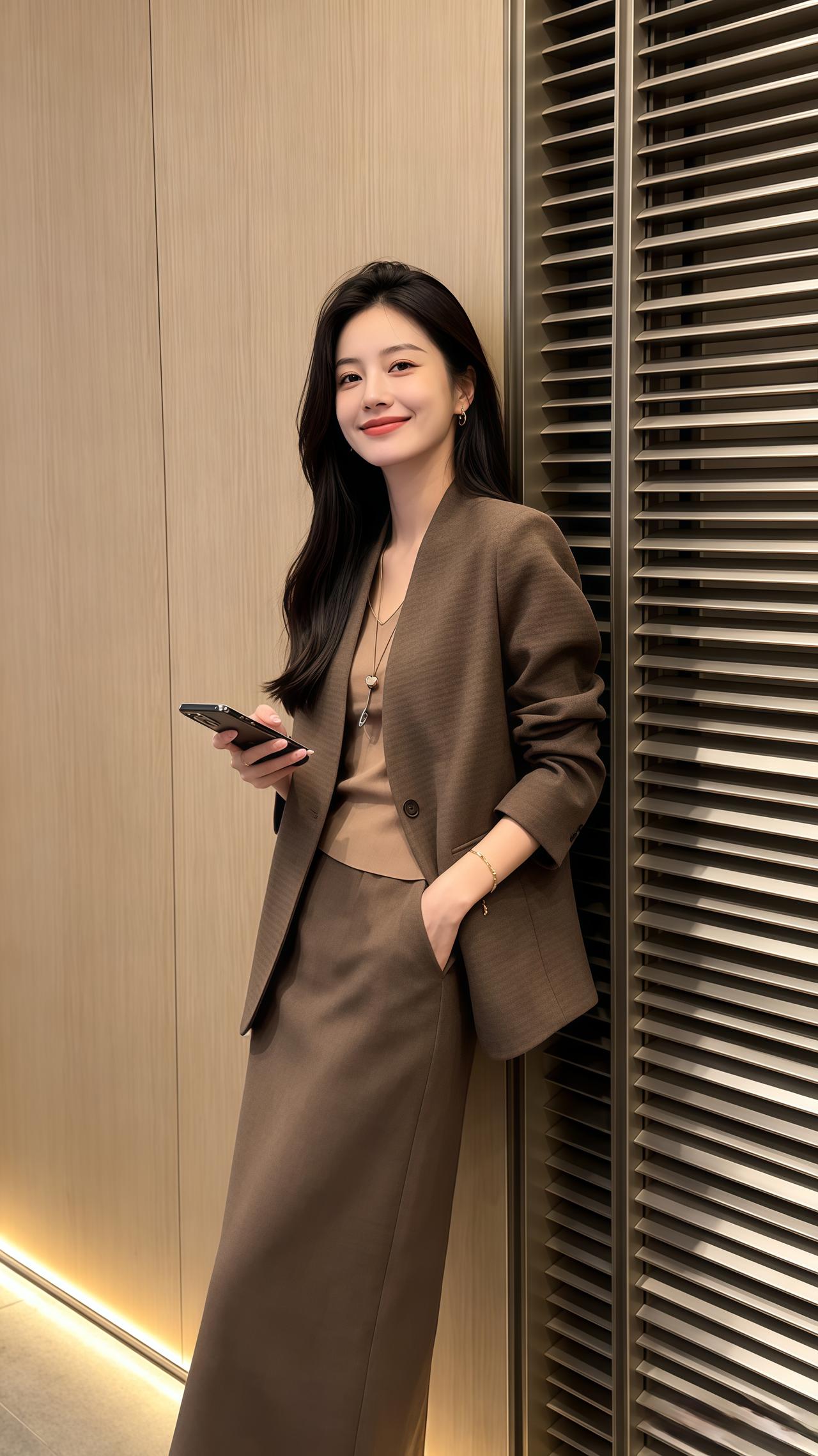 温柔职场风穿搭 今日份高智感look 韩系穿搭高级感穿搭气质穿搭