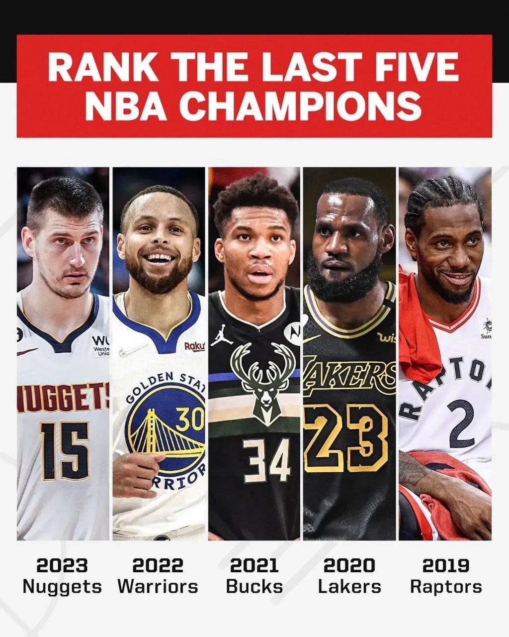 最近五年的总冠军FMVP组成一队，什么水平，能横扫NBA吗 ​​​