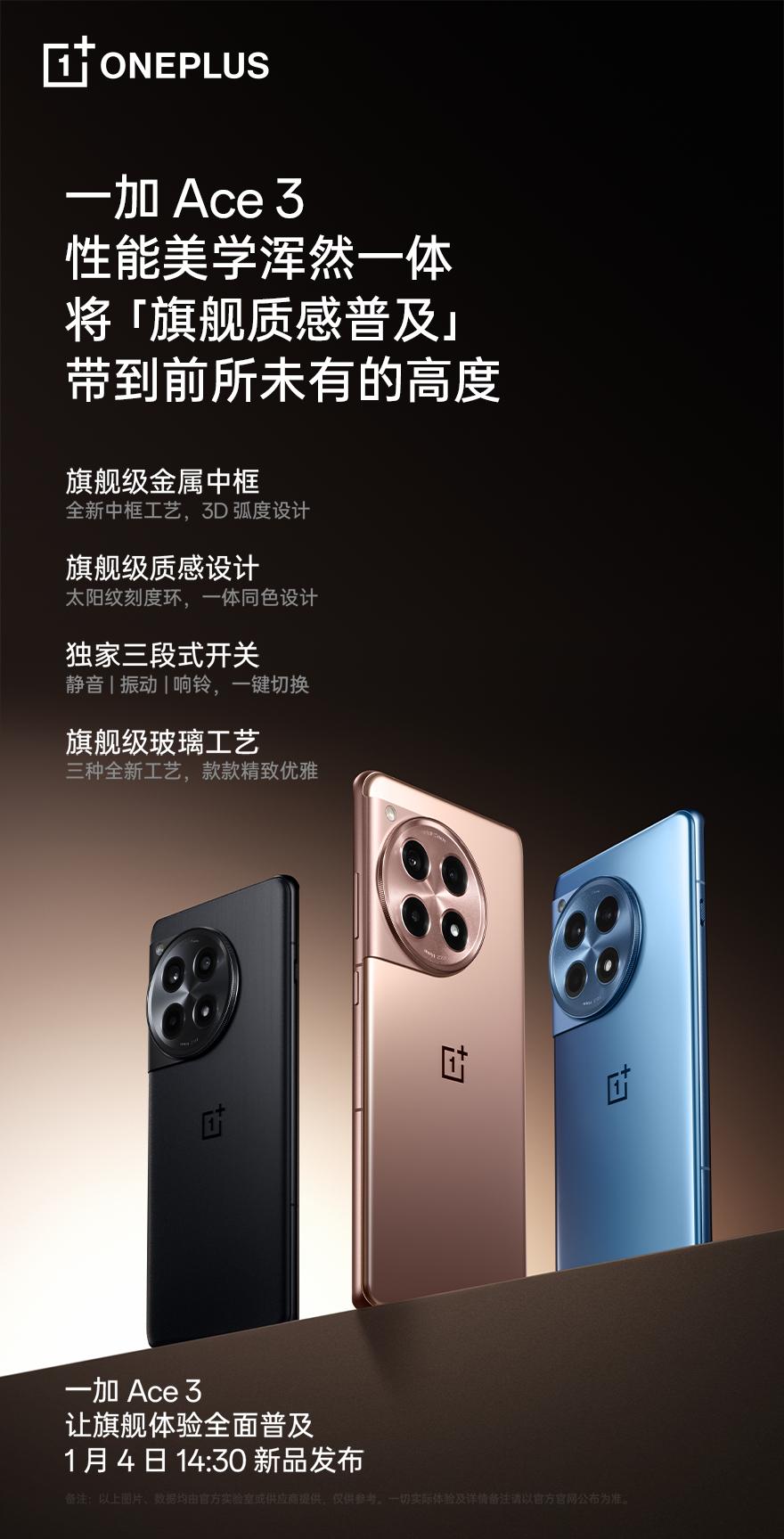 今天一加Ace 3今天就发布了，大家来猜个起售价。[吃瓜群众]