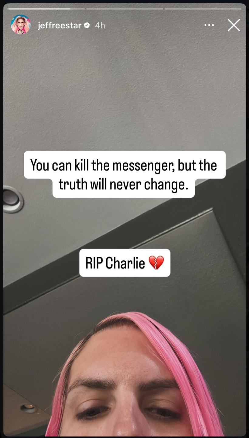 Jeffree Star重申自己是男性，热爱化妆，但不认同跨性别观念。他表示支持