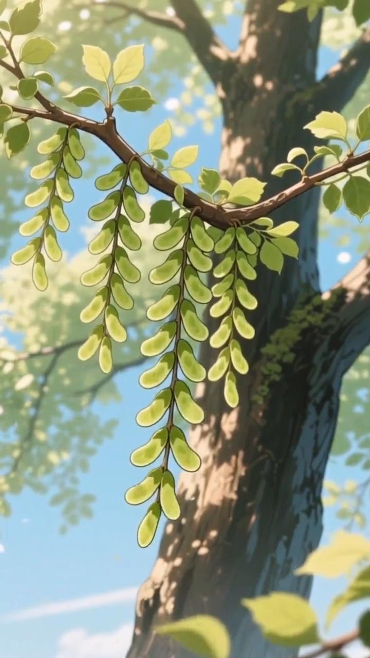 春风送榆钱，鲜嫩美味正当时。
一年一度吃榆钱的季节到啦，鲜嫩榆钱等你来尝。春风一