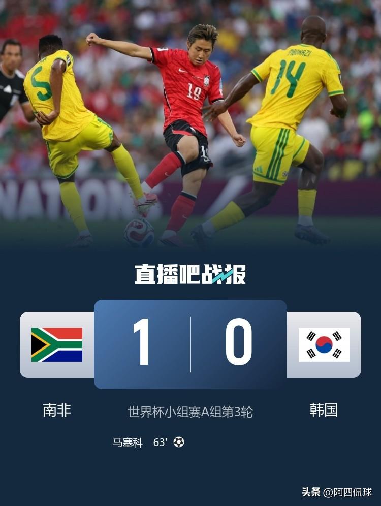 不是危言耸听，韩国足球真的到头了！美加墨世界杯小组赛，韩国国家队打平就出线的情况