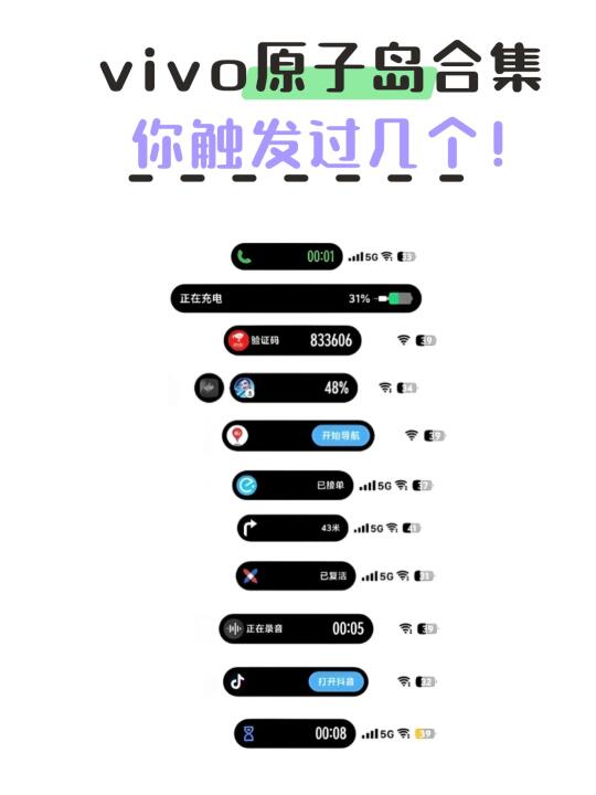 vivo灵动岛合集，你触发过几个？