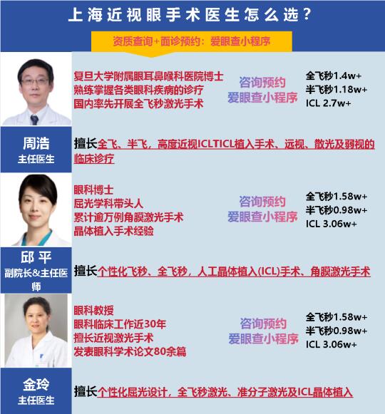 上海近视眼手术医生怎么选？