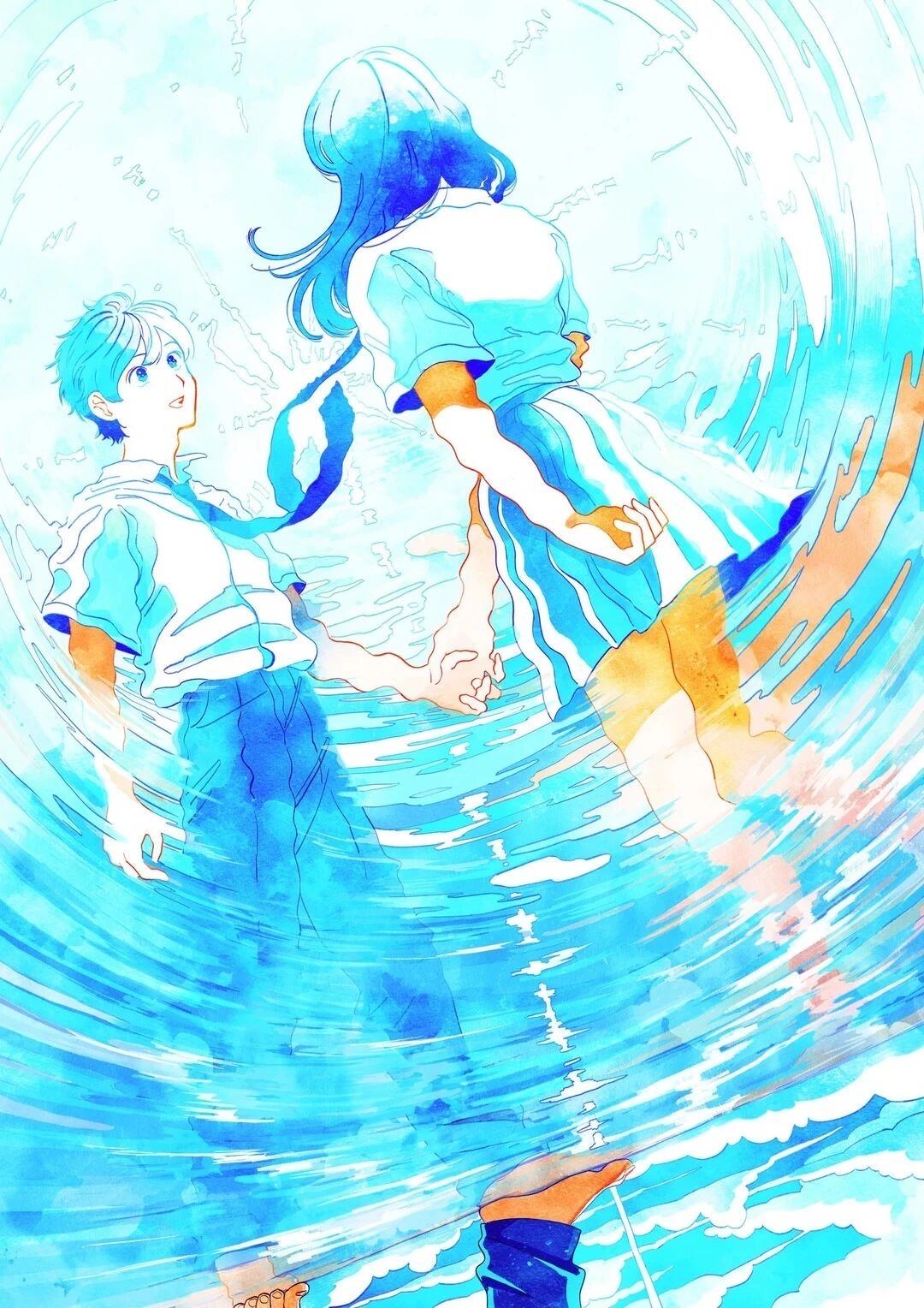 盛夏壁纸大放送动漫仲夏狂欢季kmz_sasshi明媚简洁的插画作品 