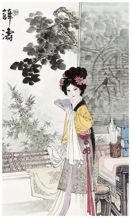 唐朝才女薛涛
       当年韦皋首度出镇成都，直面吐蕃窥伺、文脉断裂、民心涣
