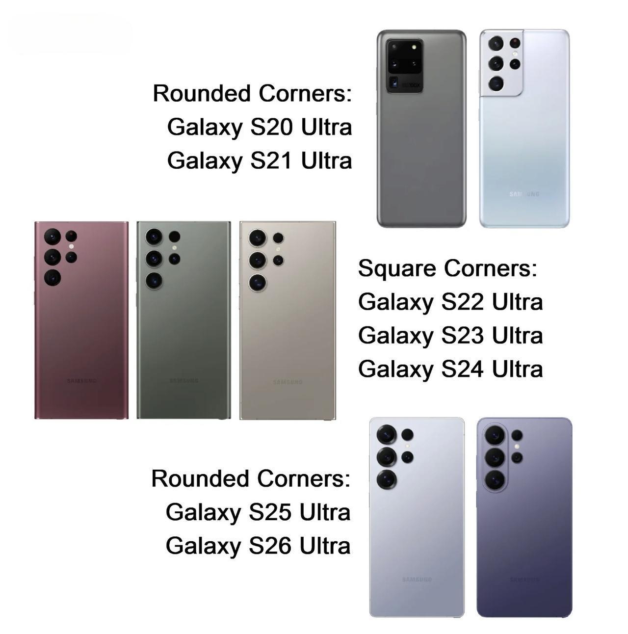 三星已经将Galaxy S Ultra的设计转回到圆角。经过三代（以及Galax