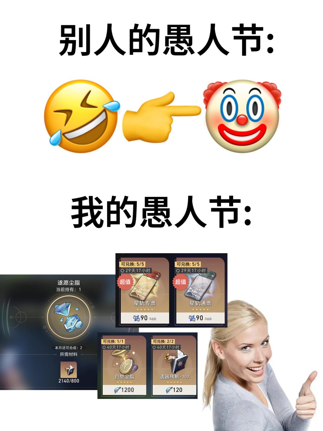别人的愚人节：🤣👉🤡 我的愚人节