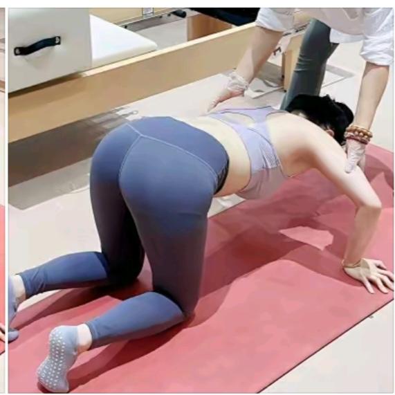 练“瑜伽”
美女体型真匀称；
就是瑜伽练到位；
每天坚持一小时；
常年累月不间断