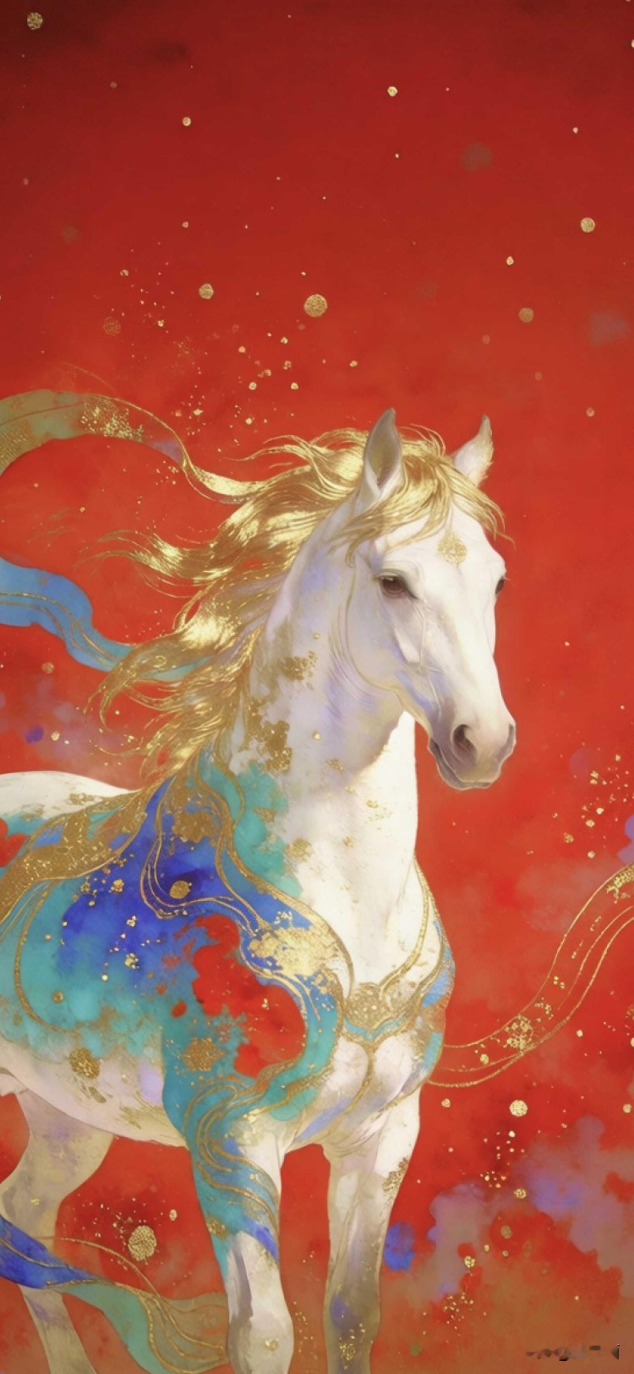 来自QQ福袋的马年壁纸·系列一·瑞马壁纸 马年壁纸推荐 QQ福袋 马年贺图 马年