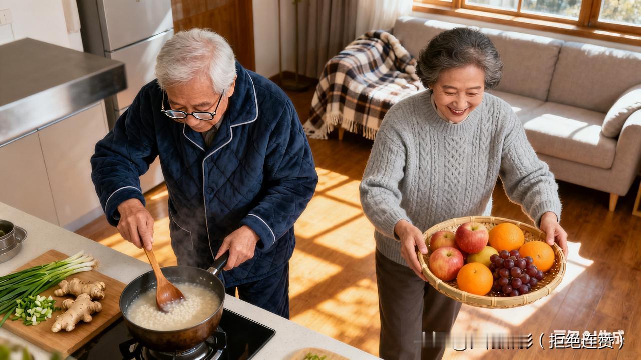 这话搁我家得加倍算——上有爸妈双亲在，日子里全是藏不住的暖与妥帖，妥妥的“双宝加