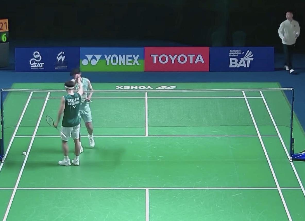 董天尧🇨🇳 15-21、6-21 王柏崴2026年泰国羽毛球大师赛