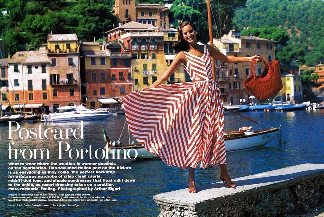 Christy Turlington for Vogue 1992postcar