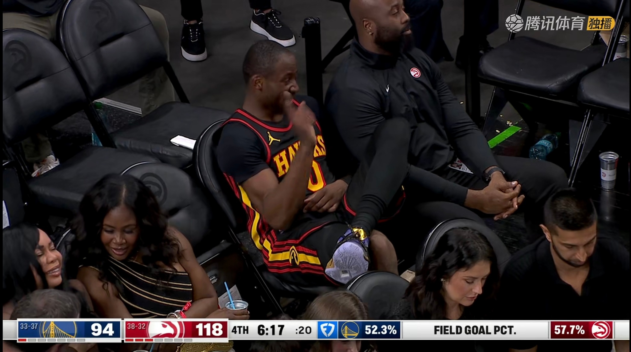 库明加下了，今天好歹是有得分，没打好，可以骂！但是身体的伤还是未完全康复，等下个