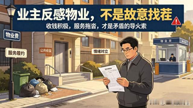 一提物业就吵架，业主反感的根源：收钱积极，干活敷衍