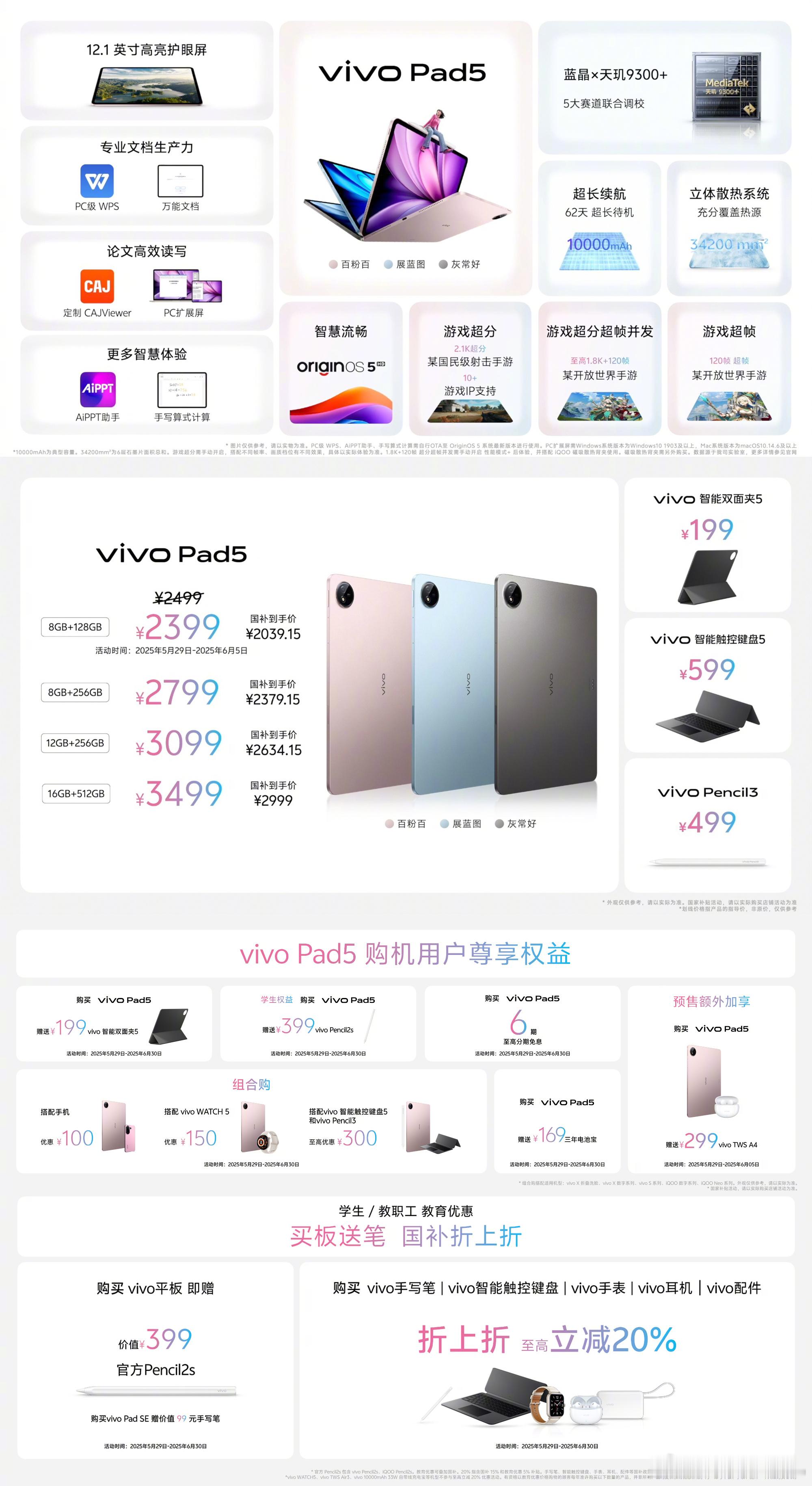 vivo Pad5 真快真爽真旗舰：学习轻松｜ 安卓定制CAJViewer，搭配