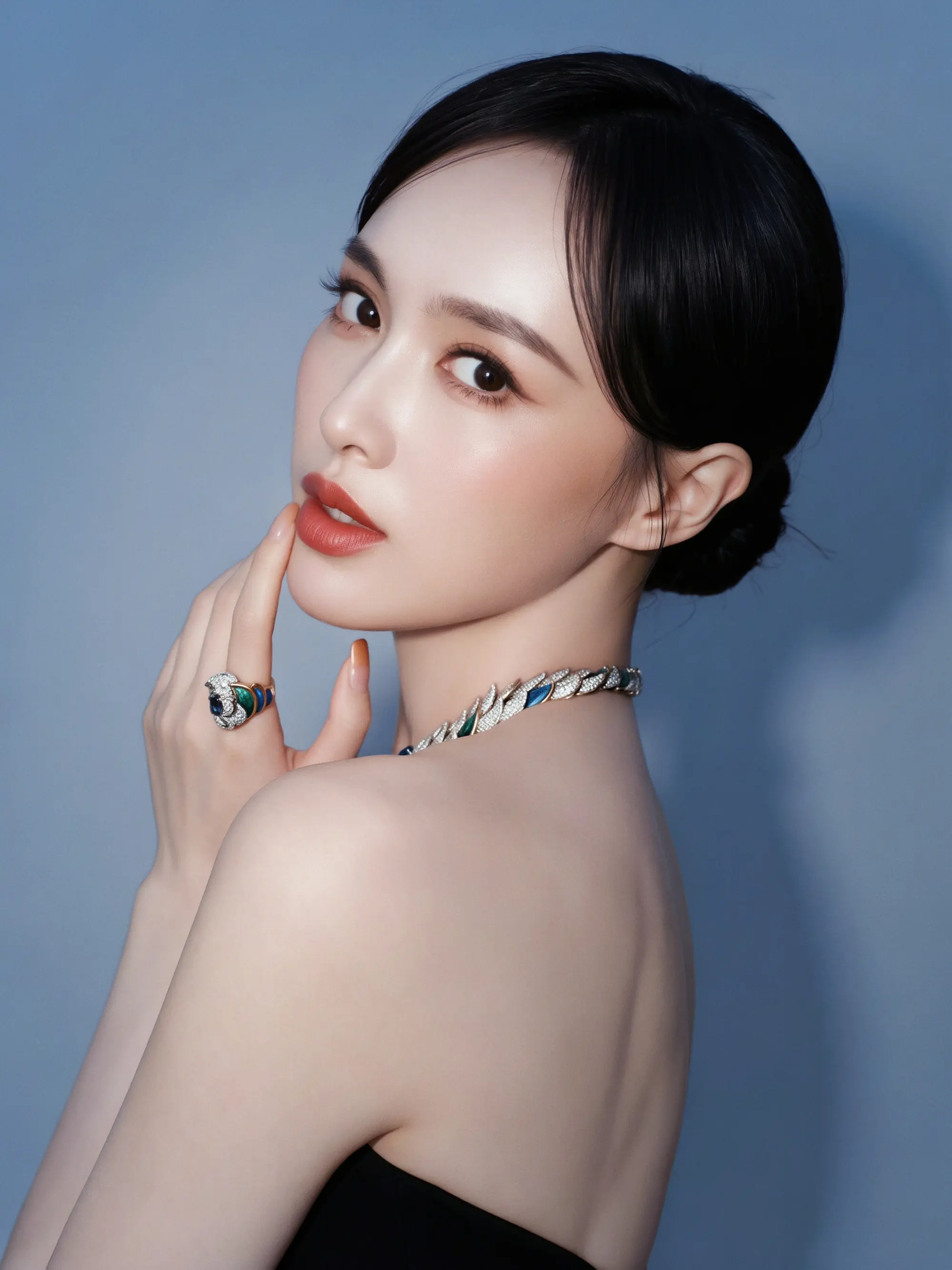 真正的五A级颈区。好适合戴珠宝的脖子😍