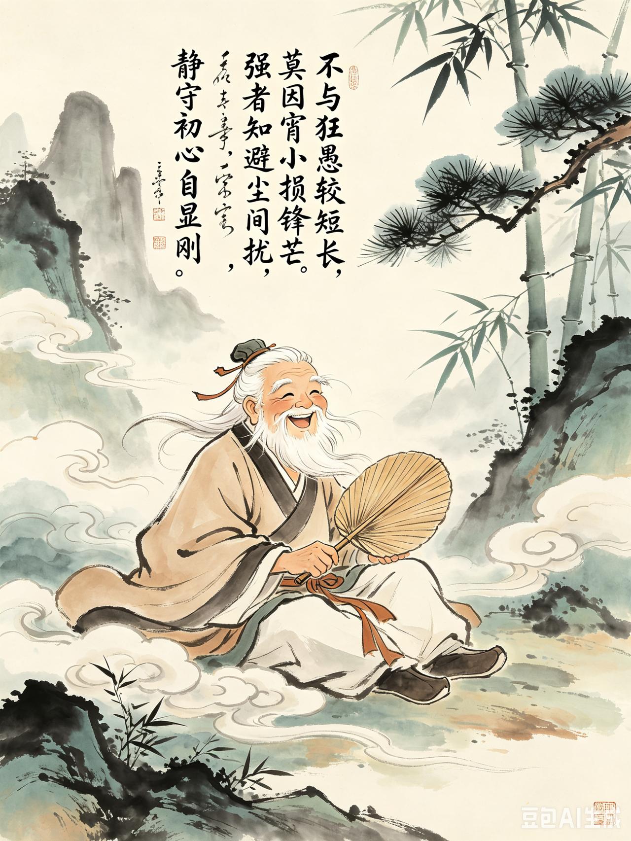 小故事
      狮子与疯狗
 
草原深处，一头雄狮，
缓步前行，巡视领地；