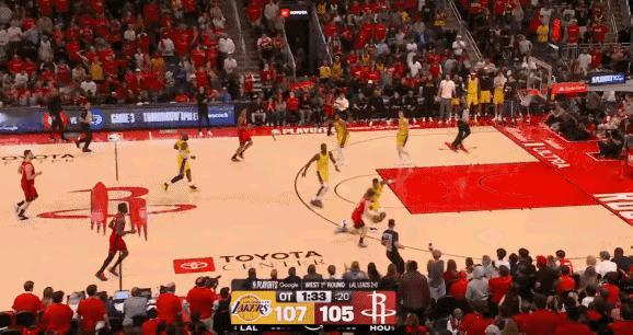 火湖G3漏吹詹姆斯踩线湖人火箭G3裁判报告：对湖人有利！图1、斯玛特3罚提前进线