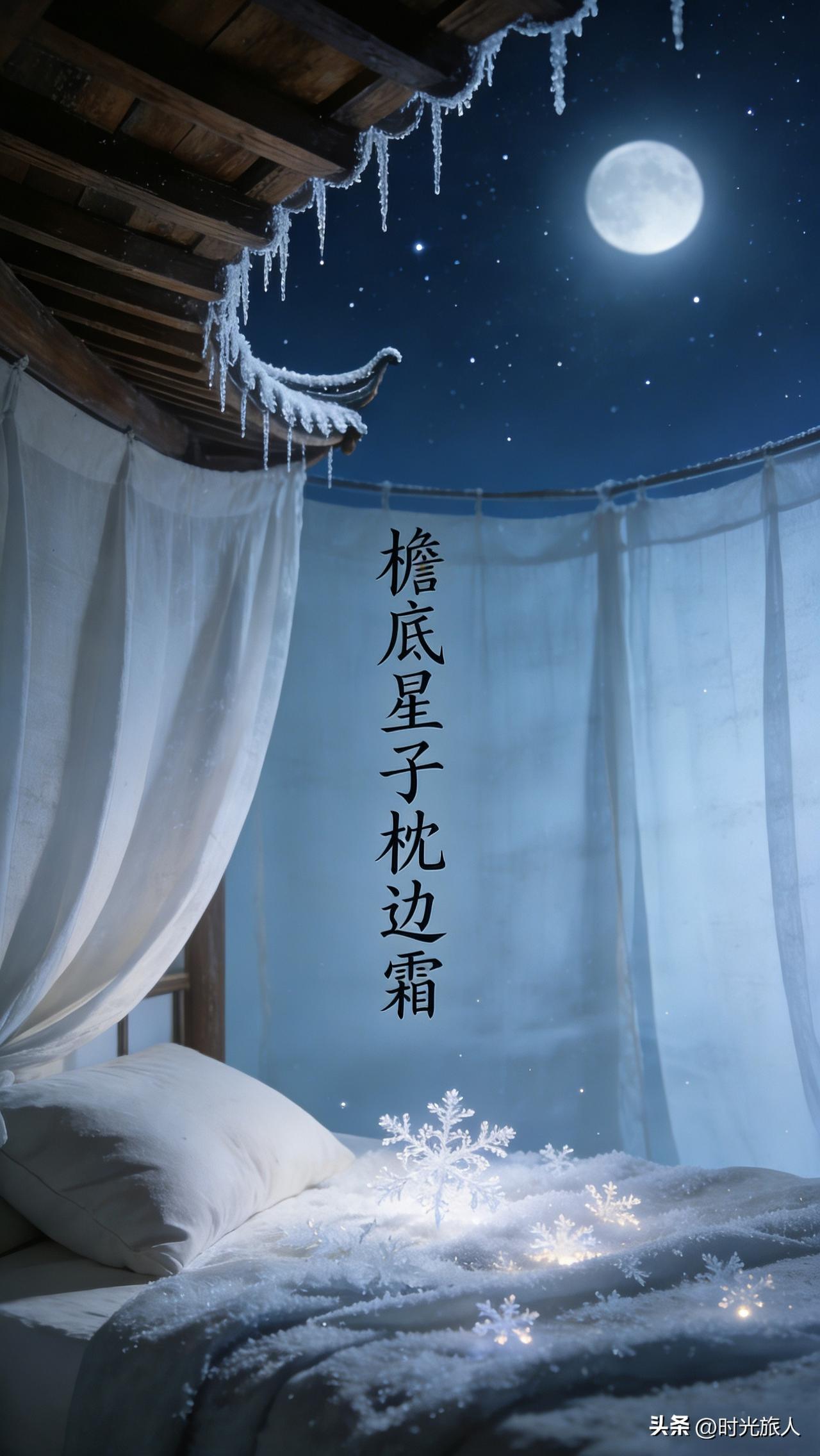 昨夜在屋顶躺到后半夜，看星星一颗一颗亮起来，风把草叶吹得沙沙响，忽然就吟出一句下