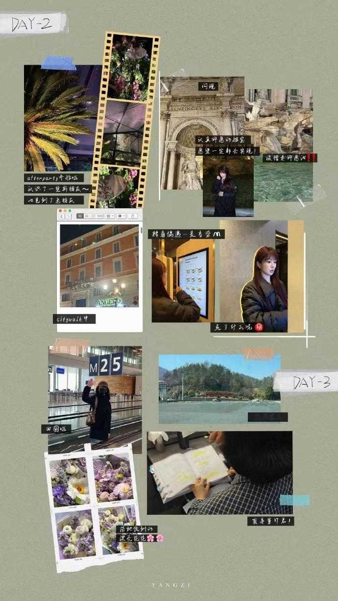 杨紫罗马拼贴plog 杨紫罗马拼贴plog，点击查收杨紫的罗马日常，记录美好时光