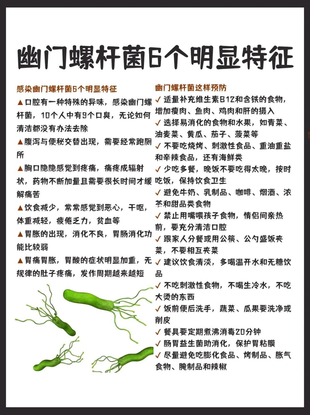 这6个特征，说明幽门螺杆菌多数阳性