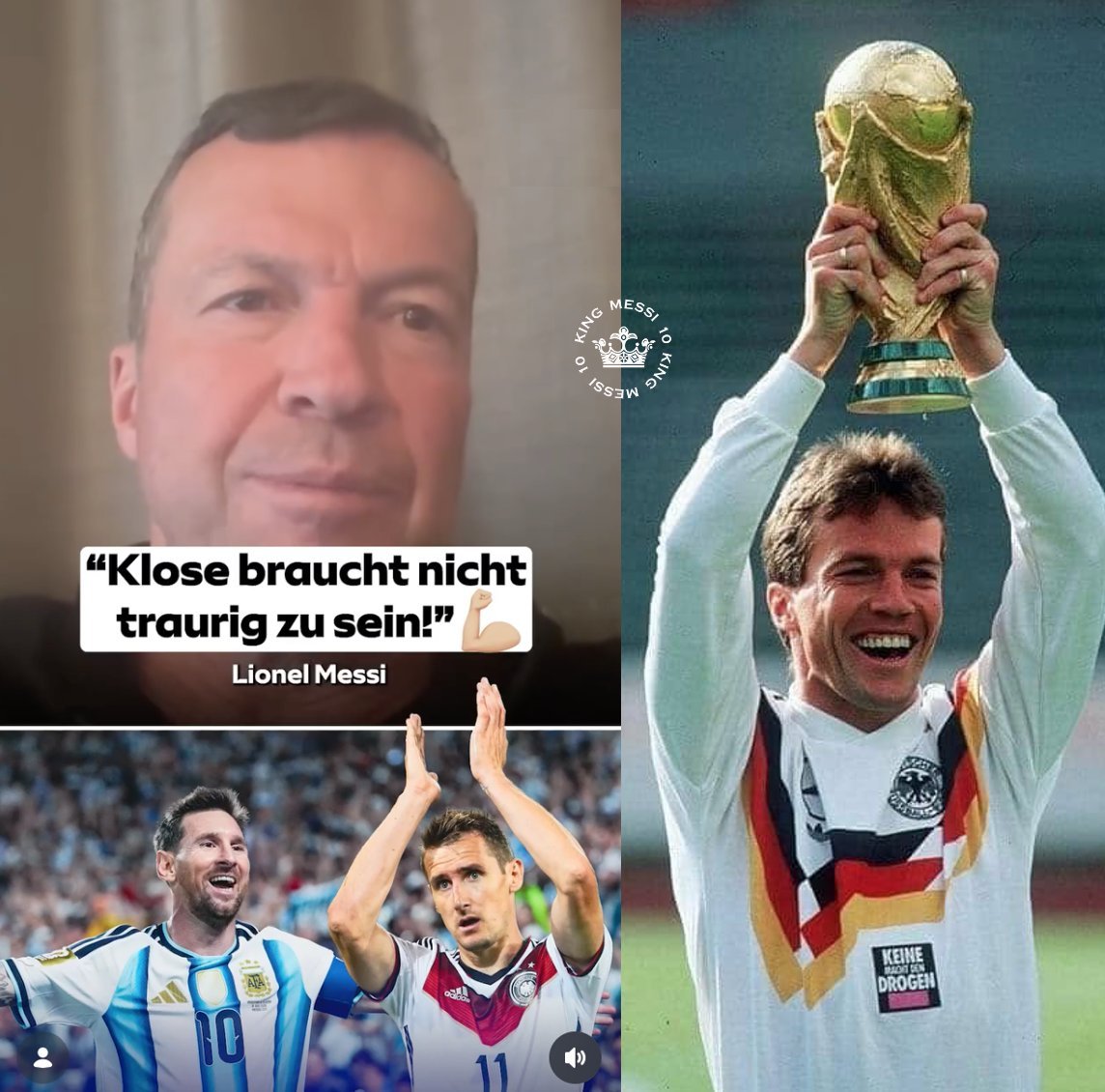 最近德国名宿们齐发力，马特乌斯🇩🇪🗣️：“祝贺梅西取得世界杯揭幕战的胜利，